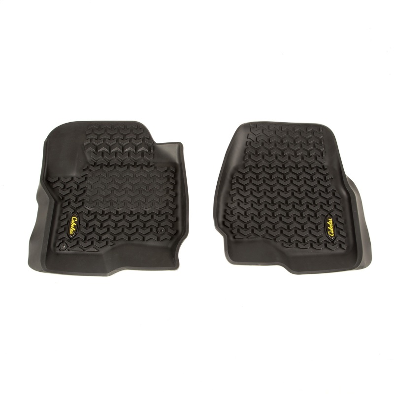 Ford F-350 Floor Liners - Front - Rugged Ridge - Rugged Ridge - Black - `17-`18